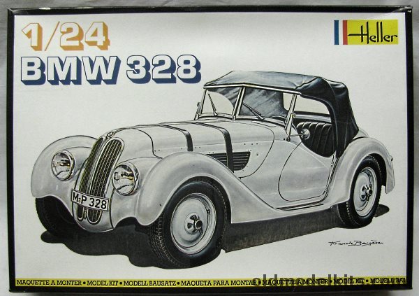 Heller 1/24 BMW 328 Convertible, 701 plastic model kit